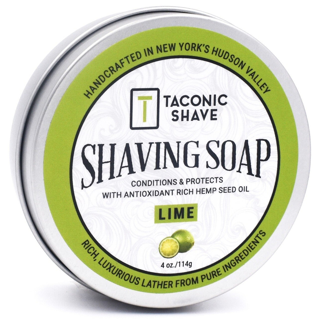 Taconic - Shaving Soap With Hemp Seed Oil - Lime