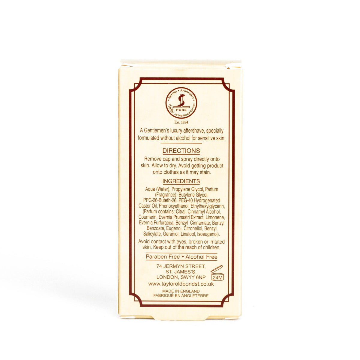 Taylor of Old Bond Street - Sandalwood Aftershave Splash - Alcohol-Free