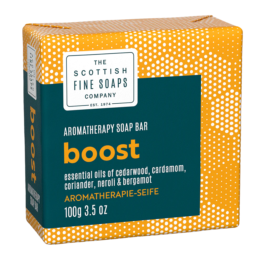 The Scottish Fine Soaps Company - Boost - Aromatherapy Soap Bar