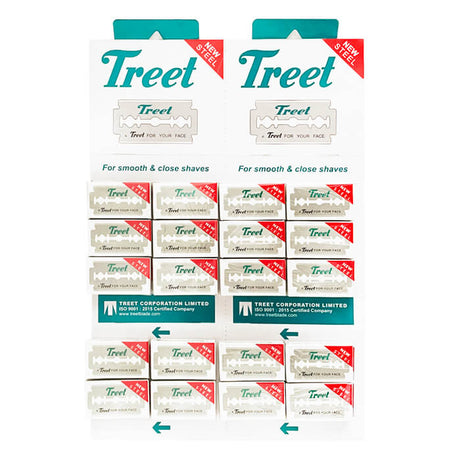Treet - New Steel Double Edge Razor Blades -100 Blades