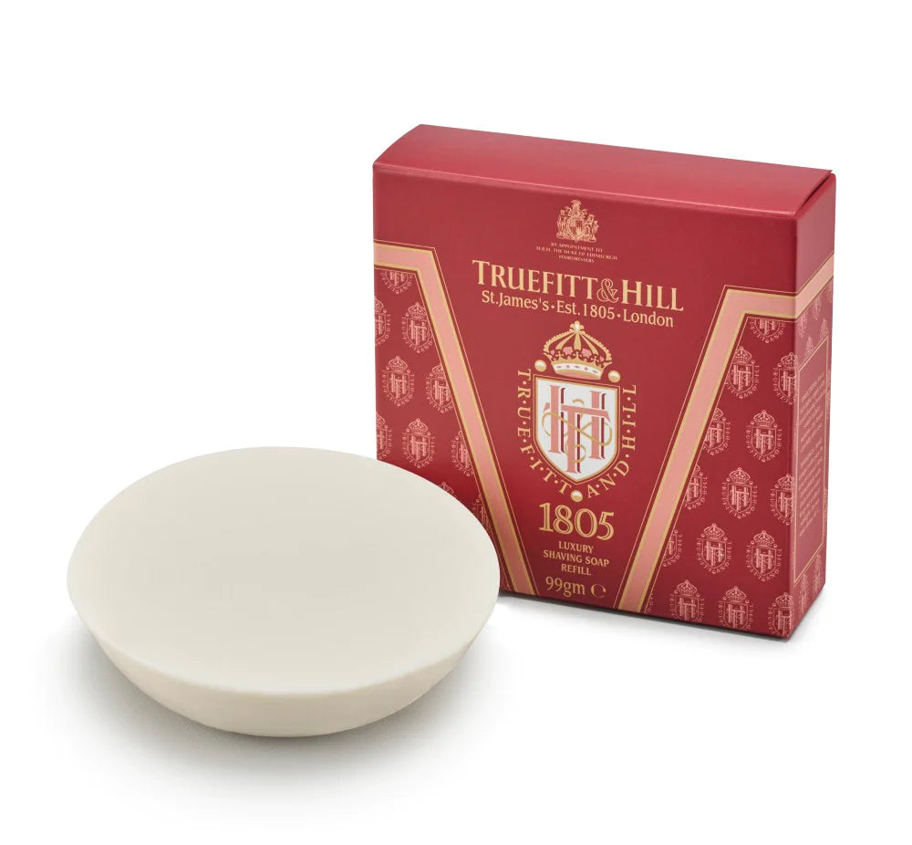 Truefitt & Hill - 1805 - Luxury Shaving Soap Refill Puck For Wooden Bowl