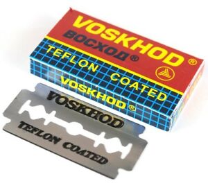 Voskhod Teflon Coated DE Blades, 1 Packs Of 5 Blades