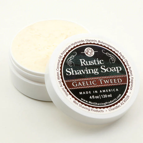 Wet Shaving Products - Gaelic Tweed - Rustic Shaving Soap - 4 Fl oz