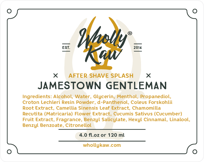 Wholly Kaw - Jamestown Gentleman - Aftershave Splash