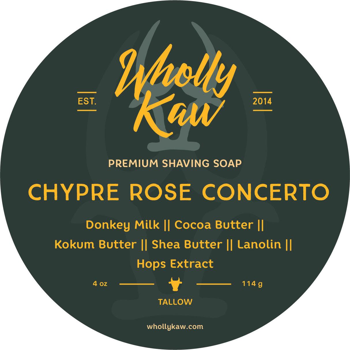 Wholly Kaw - Premium Shave Soap - Chypre Rose Concerto