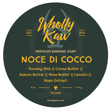 Wholly Kaw - Premium Shave Soap -  Noce di Cocco