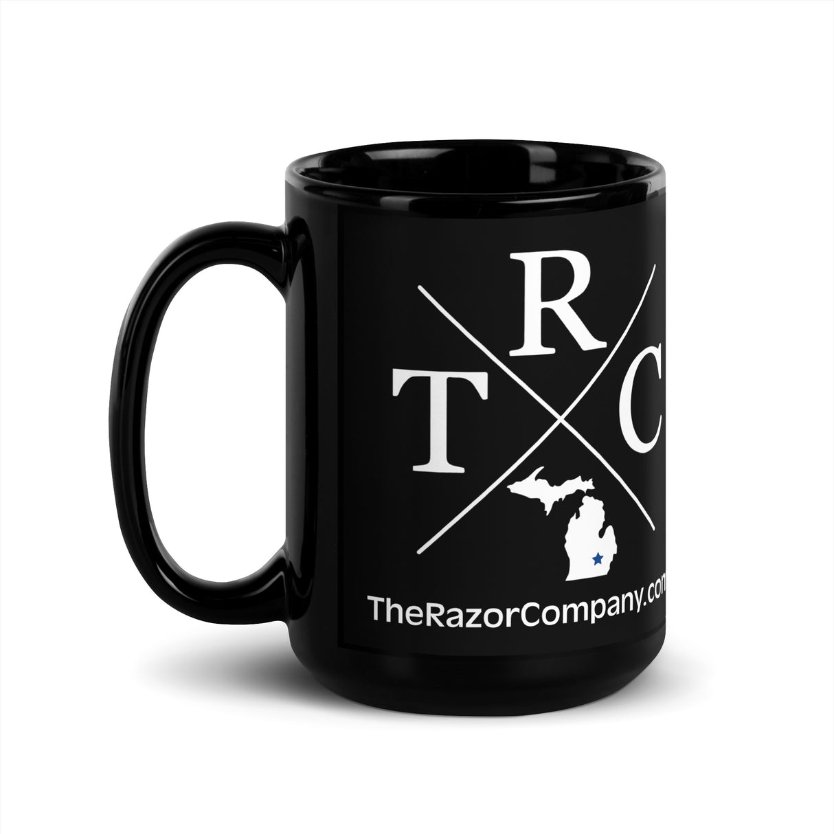 TRC Black Glossy Mug