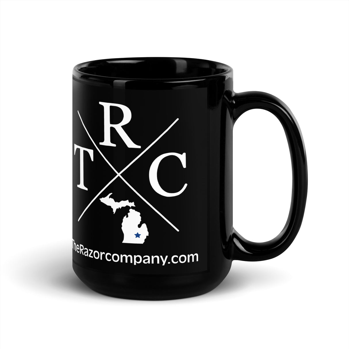 TRC Black Glossy Mug