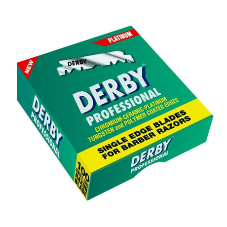 Derby Extra - 100 Saloon Style Blades Single Edge  Super Stainless Razor Blades