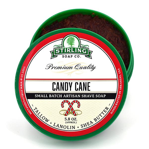 Stirling Soap Company - Candy Cane - Shave Soap