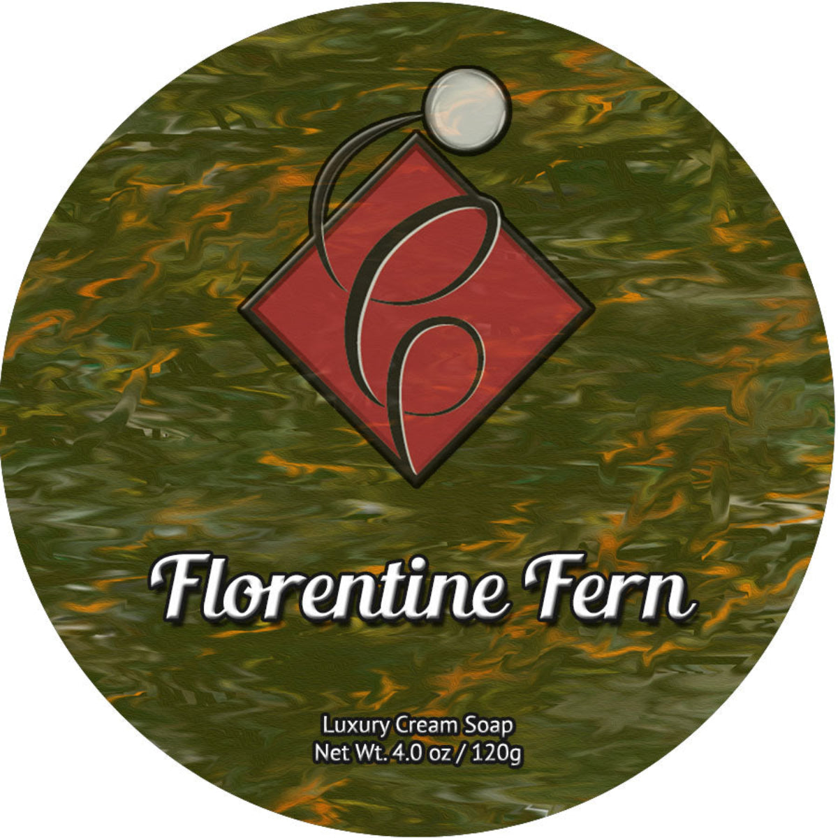Catie's Bubbles Florentine Fern Luxury Cream Soap 4oz
