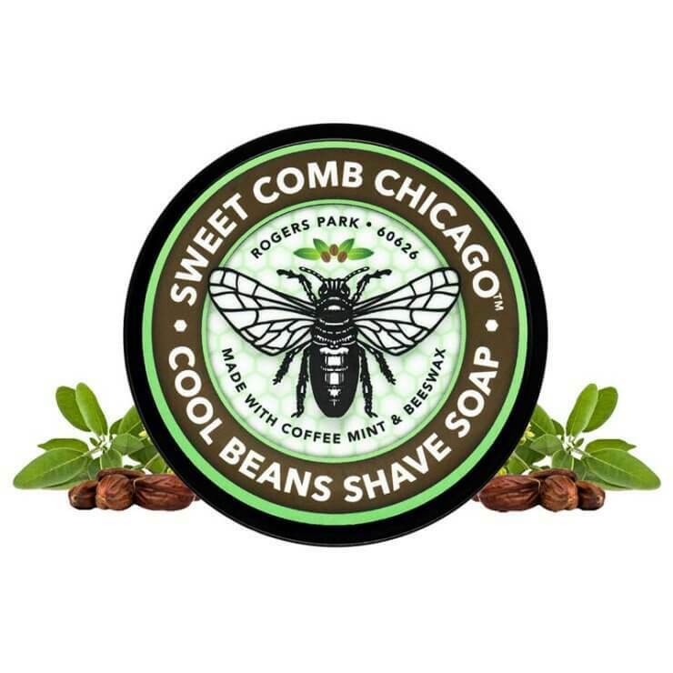 Sweet Comb Chicago All Natural Cool Beans Shave Soap