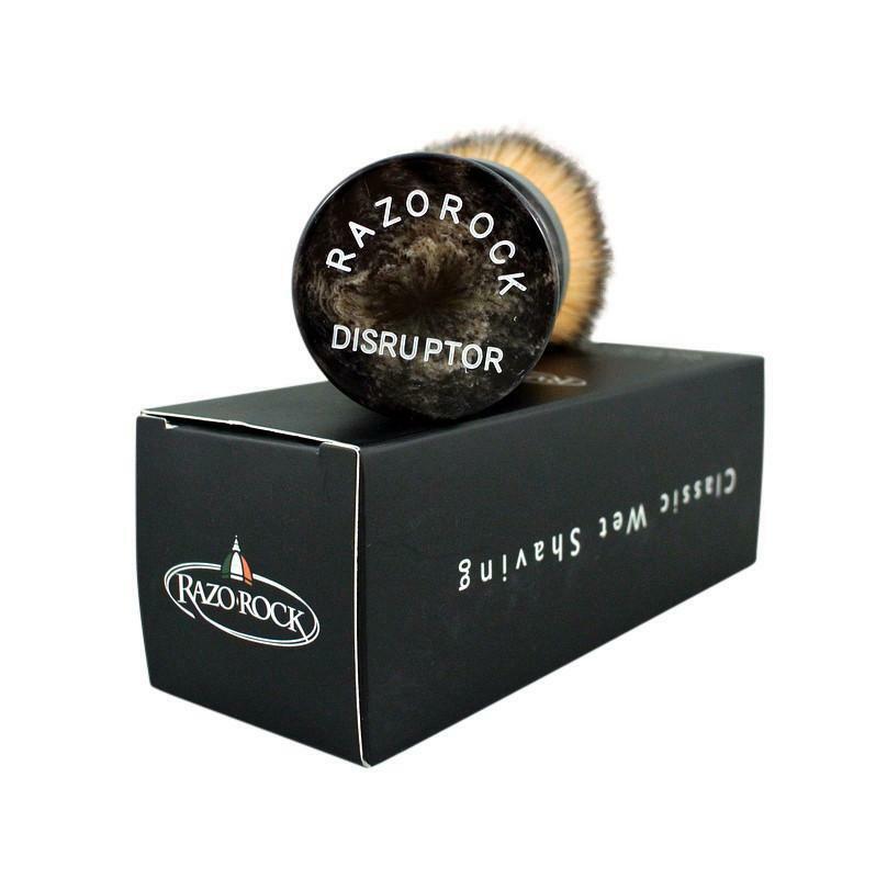 RazoRock  FAUX HORN Plissoft Disruptor Synthetic Shaving Brush