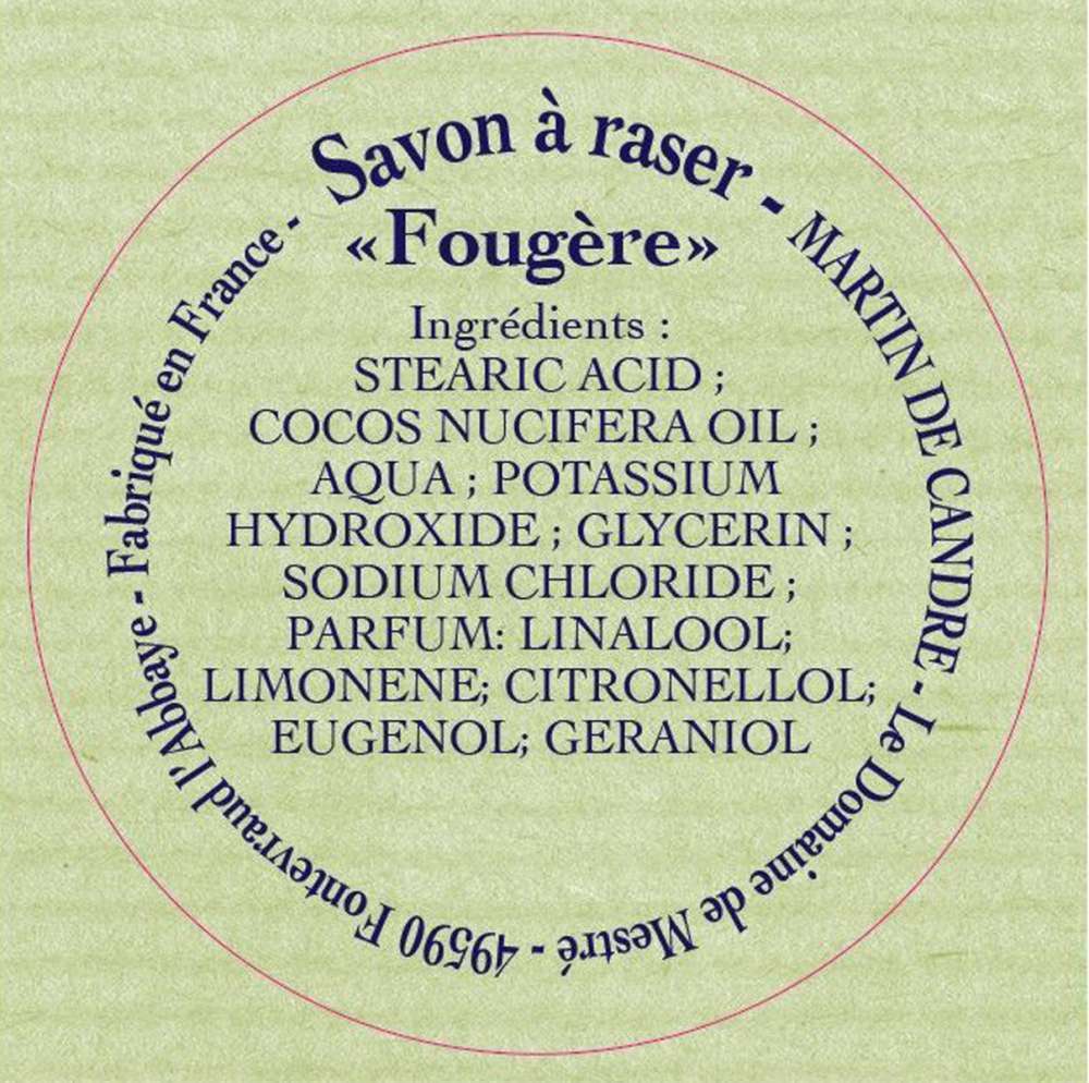 Martin de Candre Fougere Shaving Soap 50g (Fern)