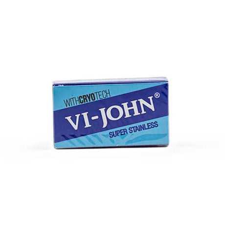 Vi-John Super Stainless DE Blades, 200 Blades (20 Packs Of 10)