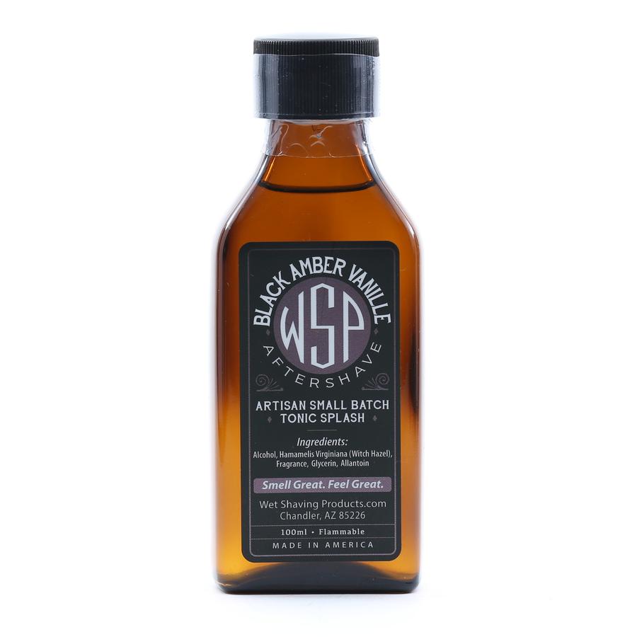 Wet Shaving Products Black Amber Vanille Aftershave Tonic Splash 100ml