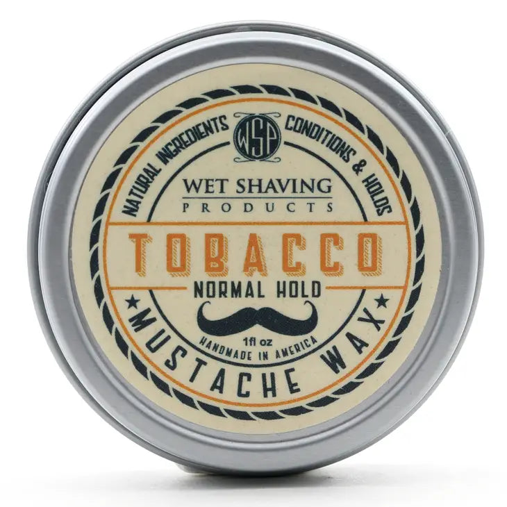 Wet Shaving Products Mustache Wax Normal Hold Tobacco 1oz