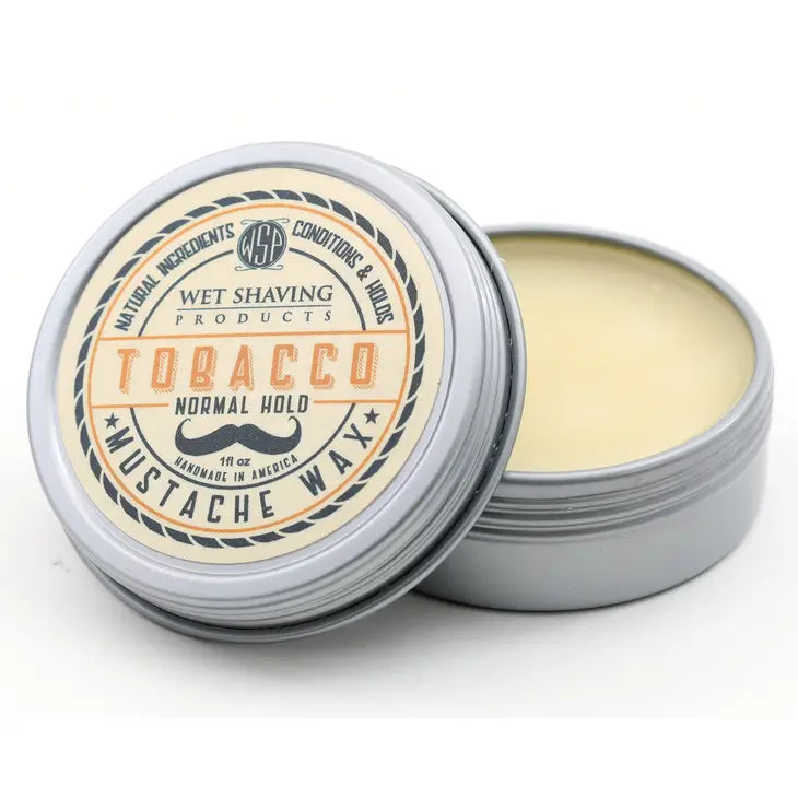 Wet Shaving Products Mustache Wax Normal Hold Tobacco 1oz-2