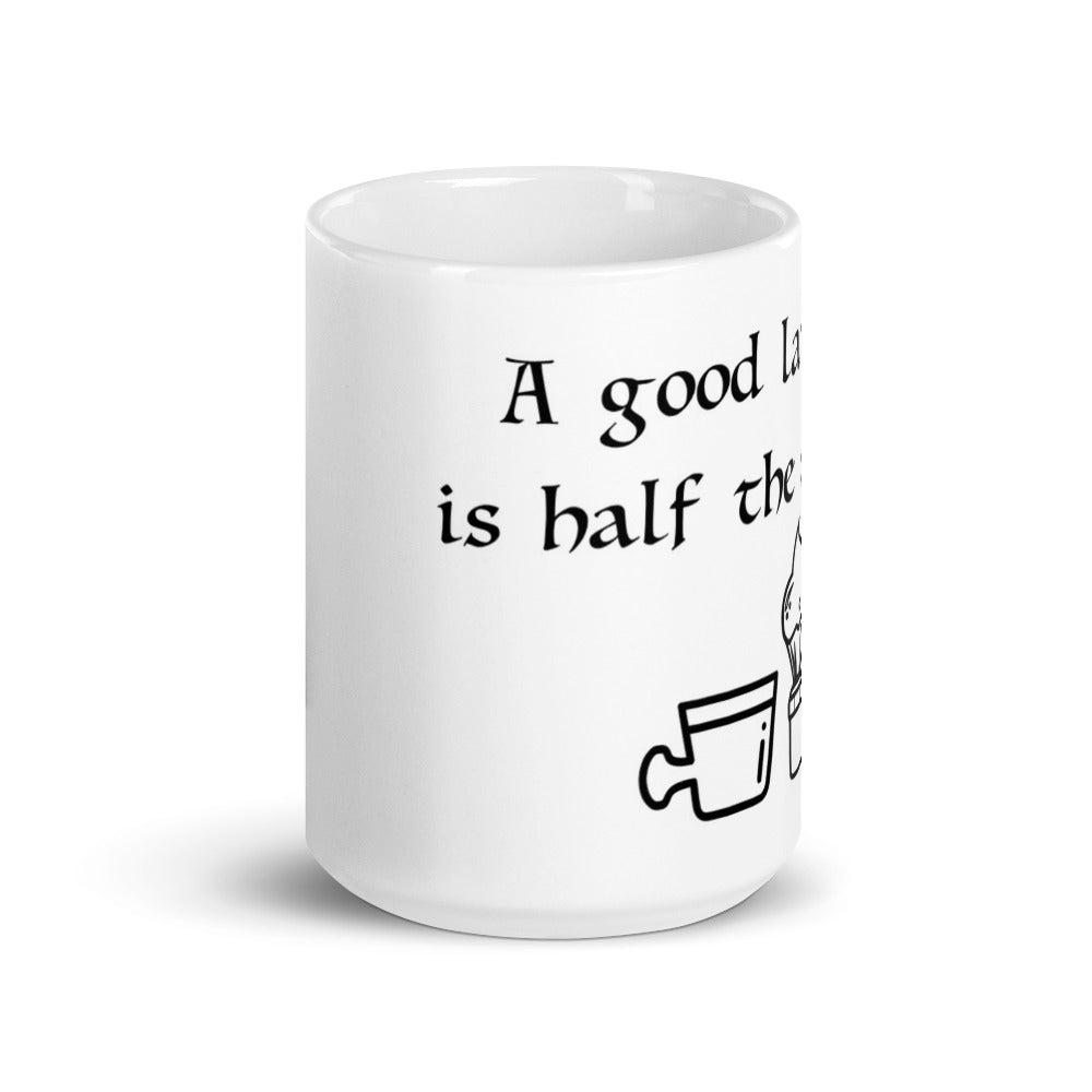 Coffee Mug Lather Quote