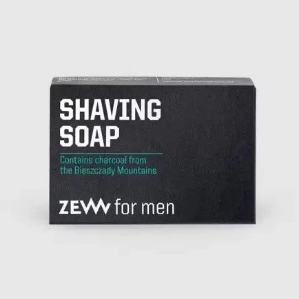 Zew for Men Shaving Soap with charcoal 85ml