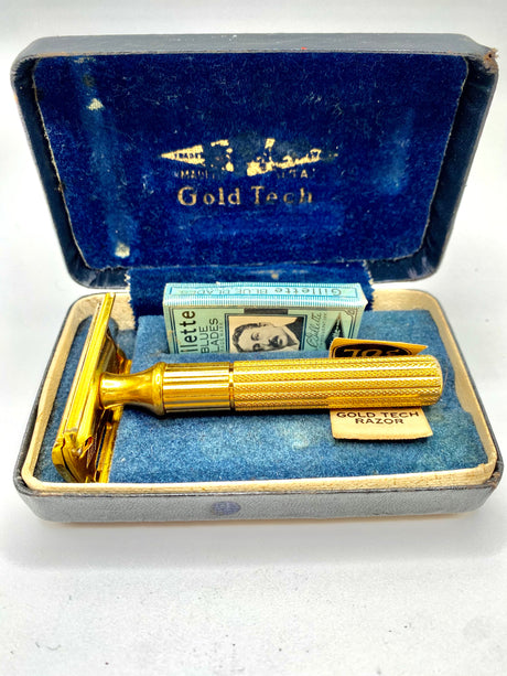 Gillette {Post War} Fat Handle Gold Tech