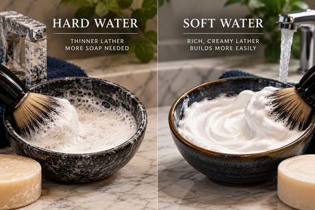Hard Water vs. Soft Water: Why Your Shaving Lather Changes