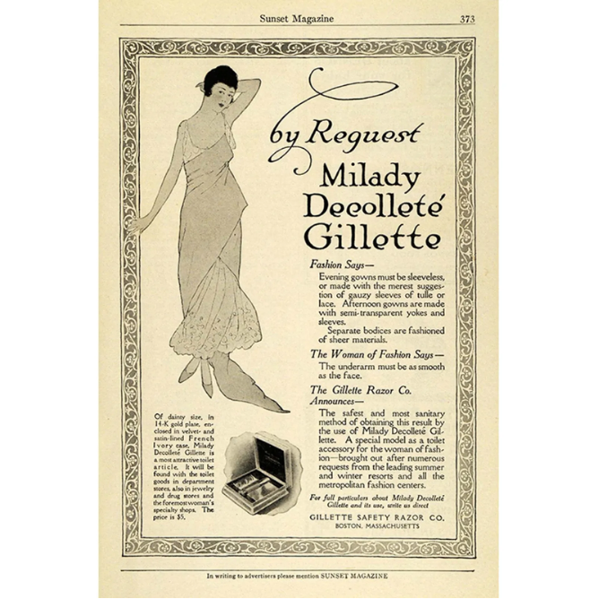 First Women Razor Shaving (Her)story: A Brief Reflection On The History Of Women And Sha ...