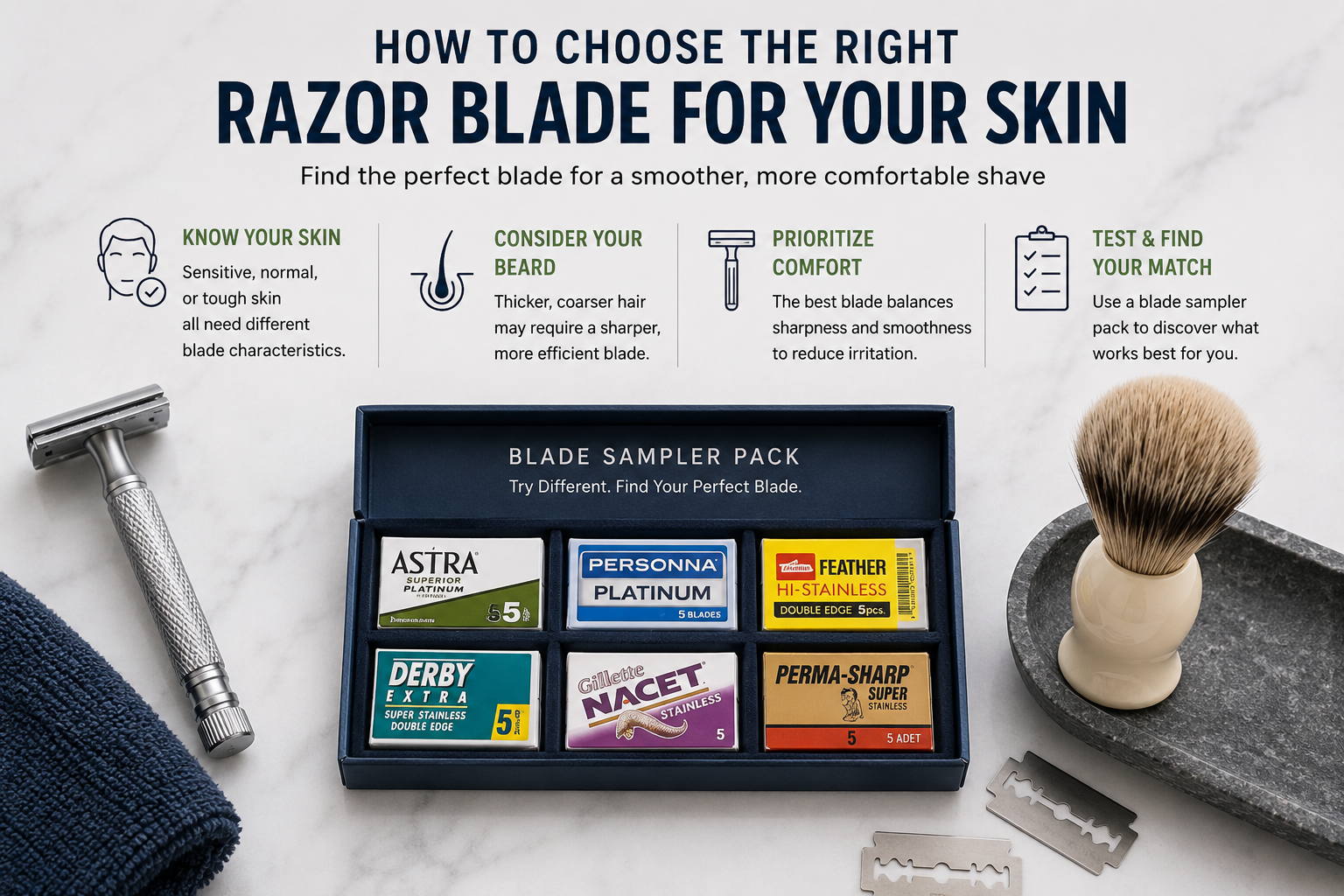 How to Choose the Right Razor Blade for Your Skin