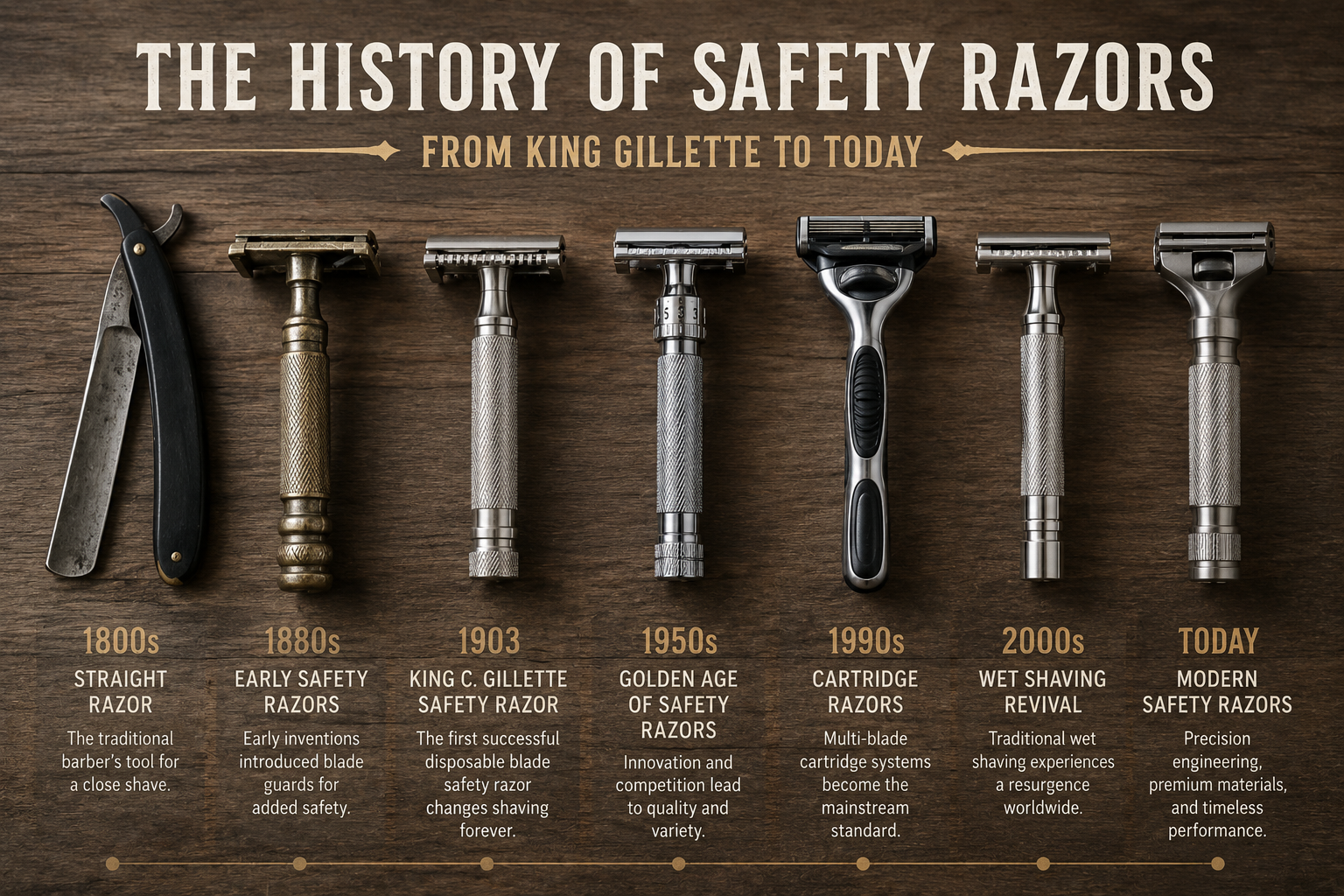 The Complete History of Safety Razors: From King Gillette to Today