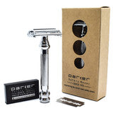 Parker 99R Heavyweight Butterfly Razor & Pure Badger Brush 3-Piece Shave Set