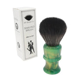 AP Shave Co. - 24mm G5B - Synthetic Shaving Brush - Golden Emerald Green Handle