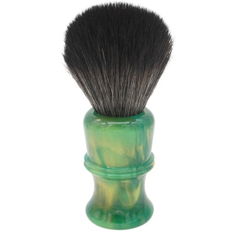 AP Shave Co. - 24mm G5B - Synthetic Shaving Brush - Golden Emerald Green Handle
