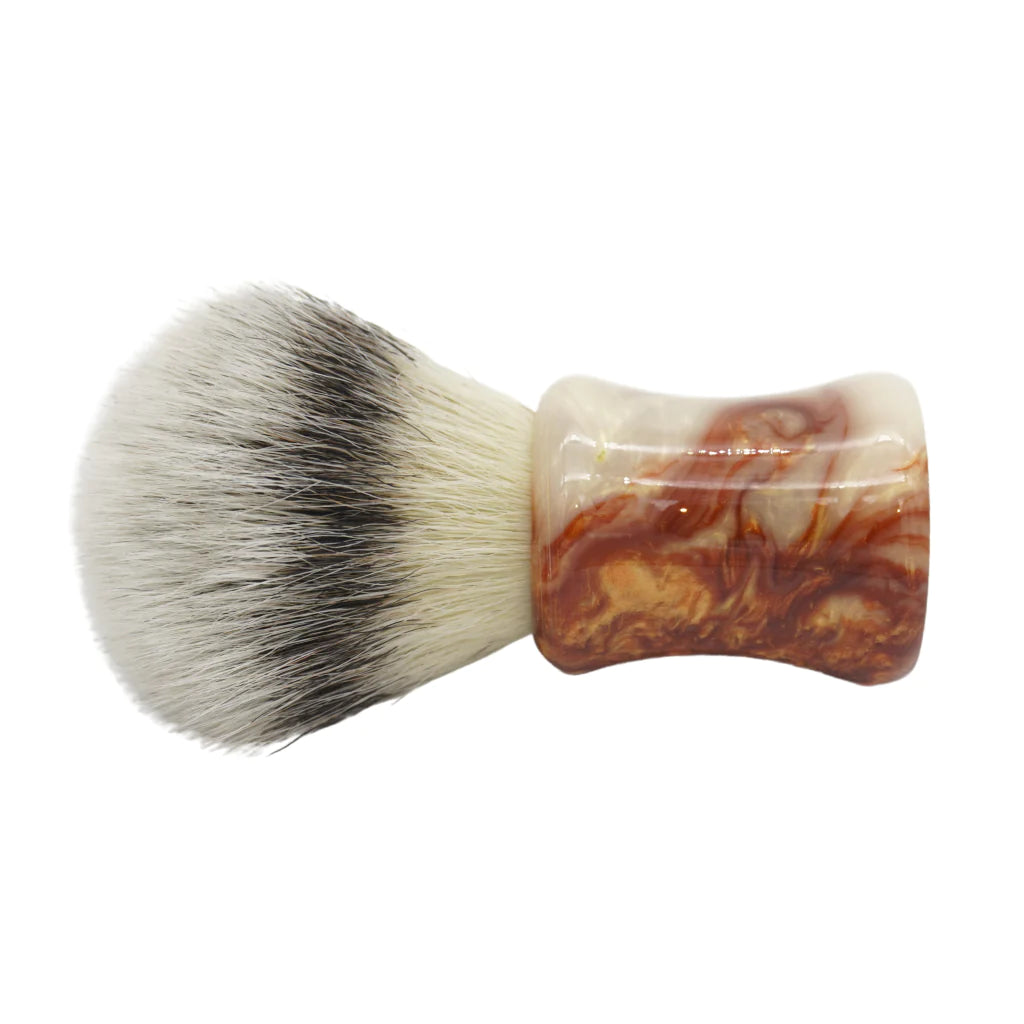 AP Shave Co. x Shavemac - 25mm Mühle STF - Synthetic Shaving Brush - Crushed Mud Resin Handle #386