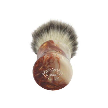 AP Shave Co. x Shavemac - 25mm Mühle STF - Synthetic Shaving Brush - Crushed Mud Resin Handle #386