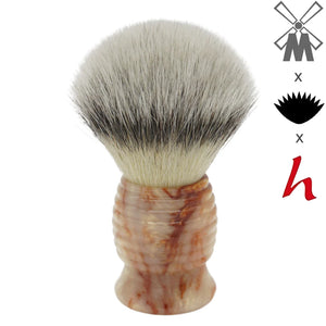 AP Shave Co. x Shavemac - 25mm Mühle STF - Synthetic Shaving Brush - Crushed Mud Resin Handle #84