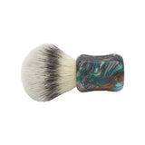 AP Shave Co. x Shavemac - 25mm Mühle STF - Synthetic Shaving Brush - Dark Abalone Resin Handle #173