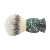 AP Shave Co. x Shavemac - 25mm Mühle STF - Synthetic Shaving Brush - Dark Abalone Resin Handle #84