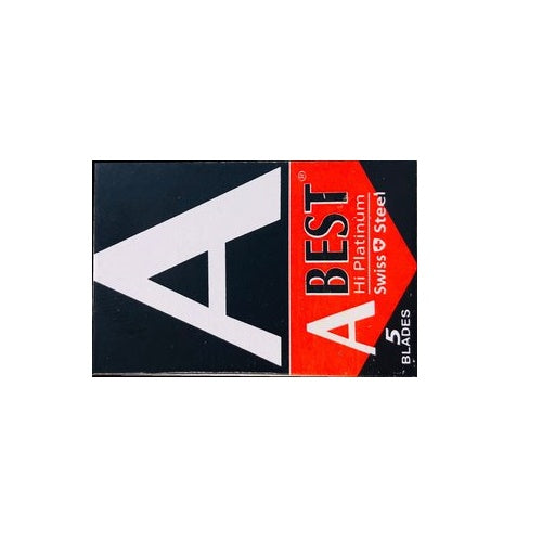 ABEST - Hi Platinum Double Edge Razor Blades - Pack of 5 Blades