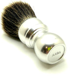 Alpha Shaving Works - Bulldog 26mm G5 Synthetic Knot Shaving Brush - Silver