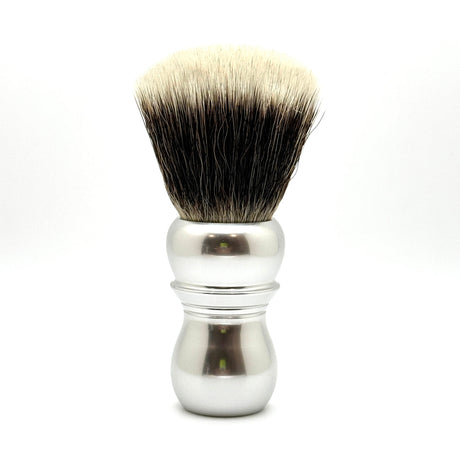 Alpha Shaving Works - Bulldog 26mm G5 Synthetic Knot Shaving Brush - Silver