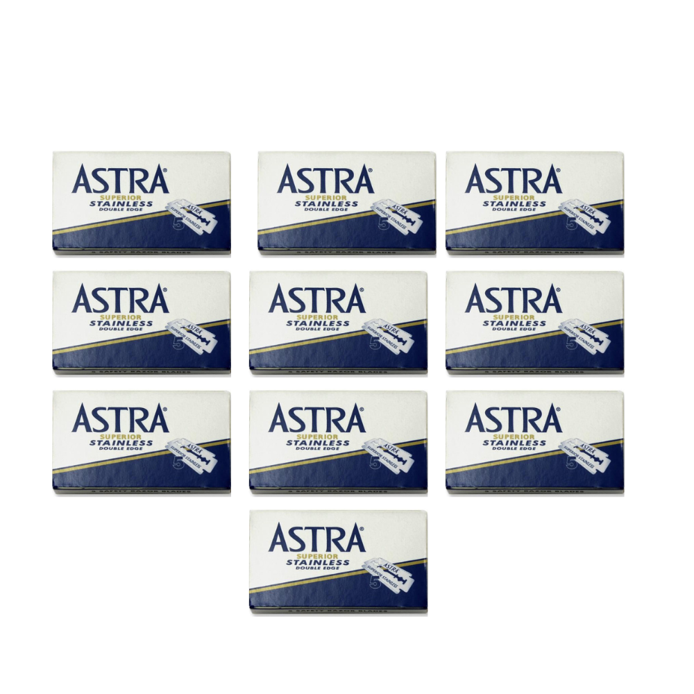 Astra - Blue Superior Stainless Double Edge Razor Blades
