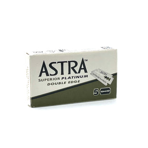Astra - Superior Platinum (Made in Russia) Double Edge Razor Blades - Pack of 5 Blades
