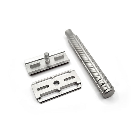 Aylsworth - APEX Stainless Steel Safety Razor - Bead Blast - Electropolish Finish