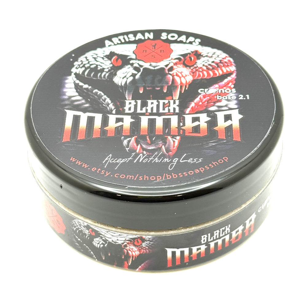 BBS Soap Company - Black Mamba - Shave Soap - 4.5oz