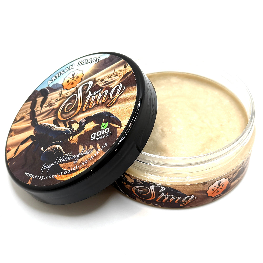 BBS Soap Company - Sting - Shave Soap - 4.5oz