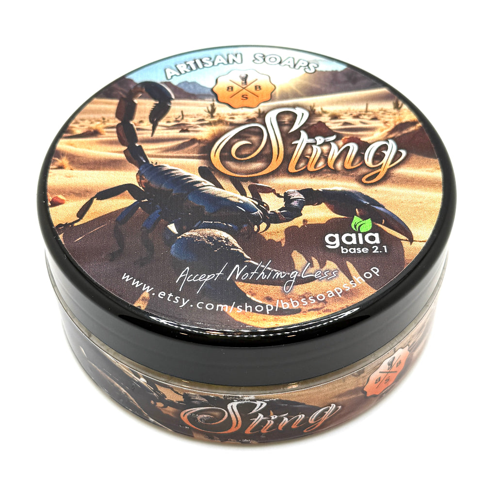 BBS Soap Company - Sting - Shave Soap - 4.5oz