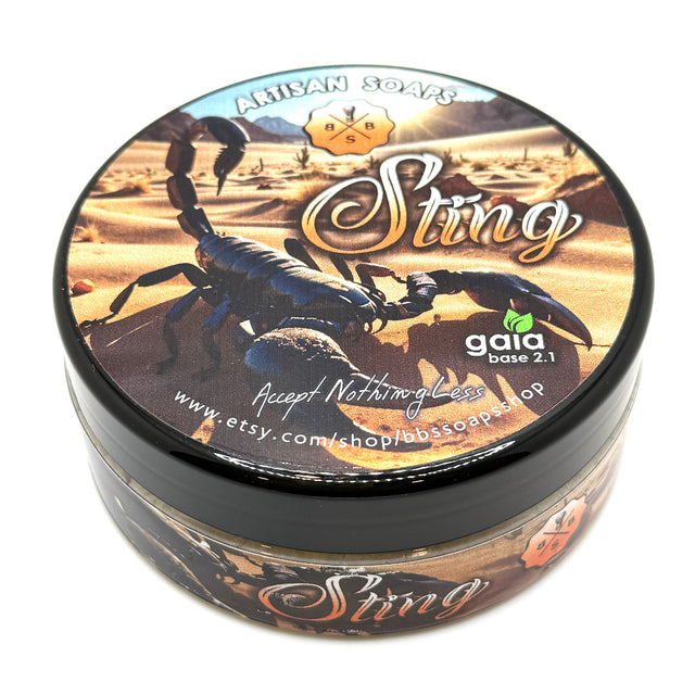 BBS Soap Company - Sting - Shave Soap - 4.5oz