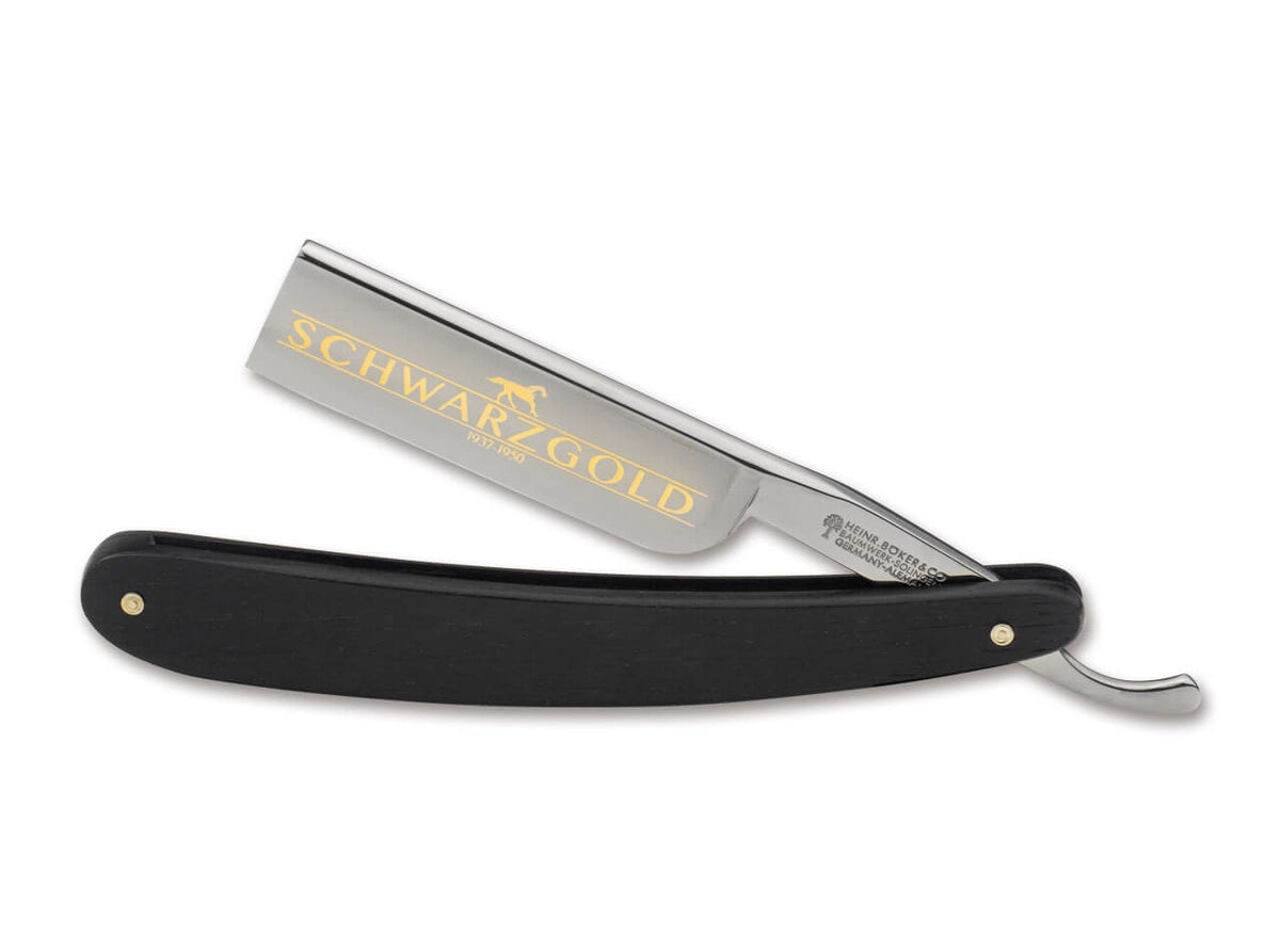 Boker - Schwarzgold Carbon Steel 6/8 Blade - Rosewood Scales - Square ...