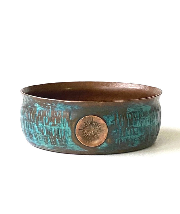 Captain's Choice - Aquamarine - Copper Lather Bowl
