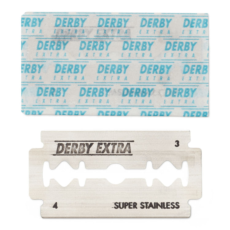 Extra Blade Razor Label Derby Shaving Products – The Razor Company